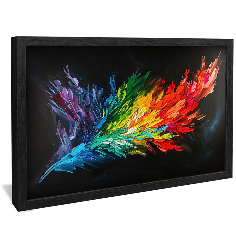 Colorful Feathers Explosion V1937 Canvas