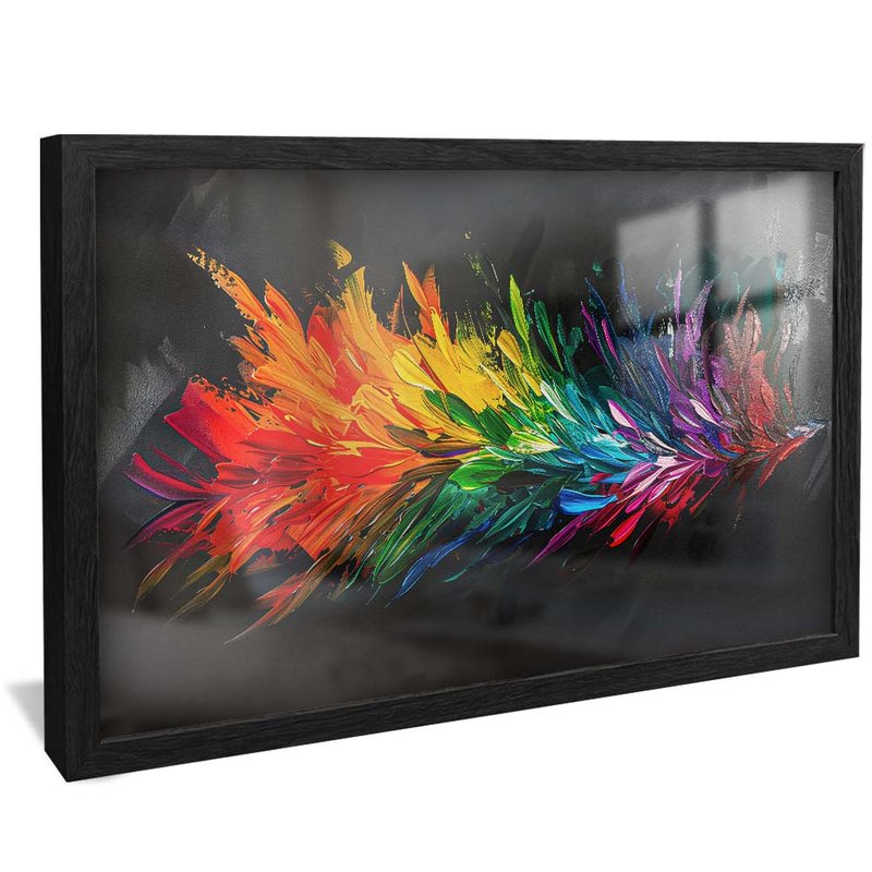 Colorful Feathers V1938 Canvas