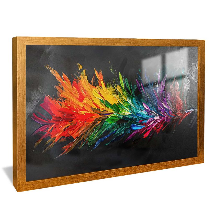 Colorful Feathers V1938 Canvas