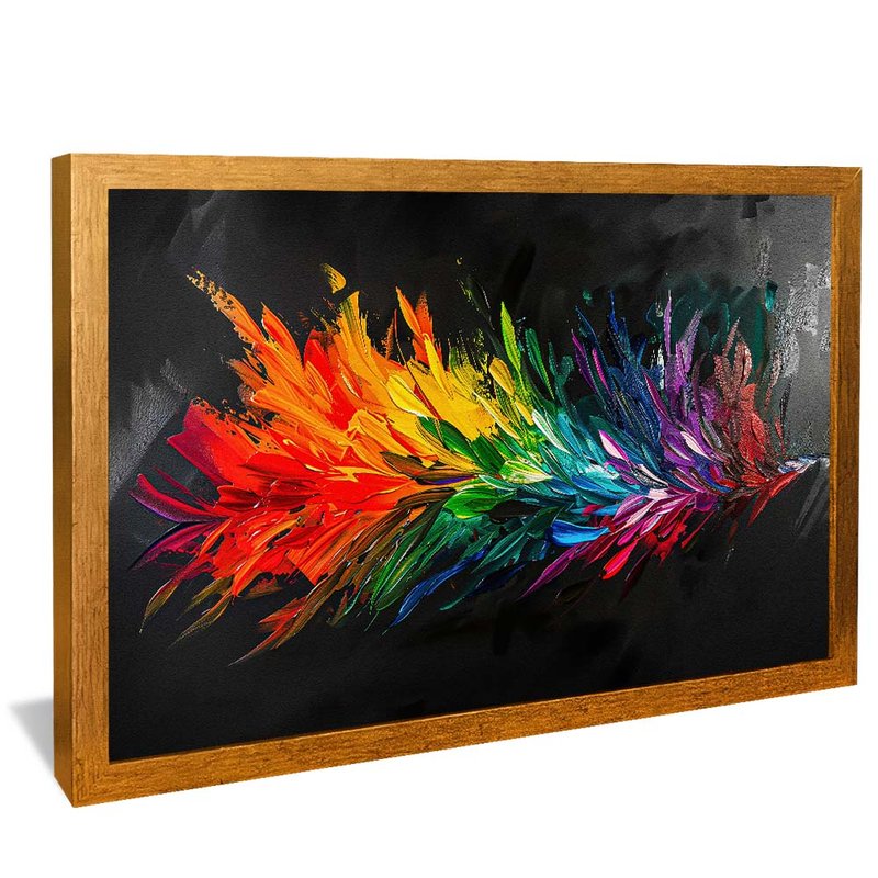 Colorful Feathers V1938 Canvas