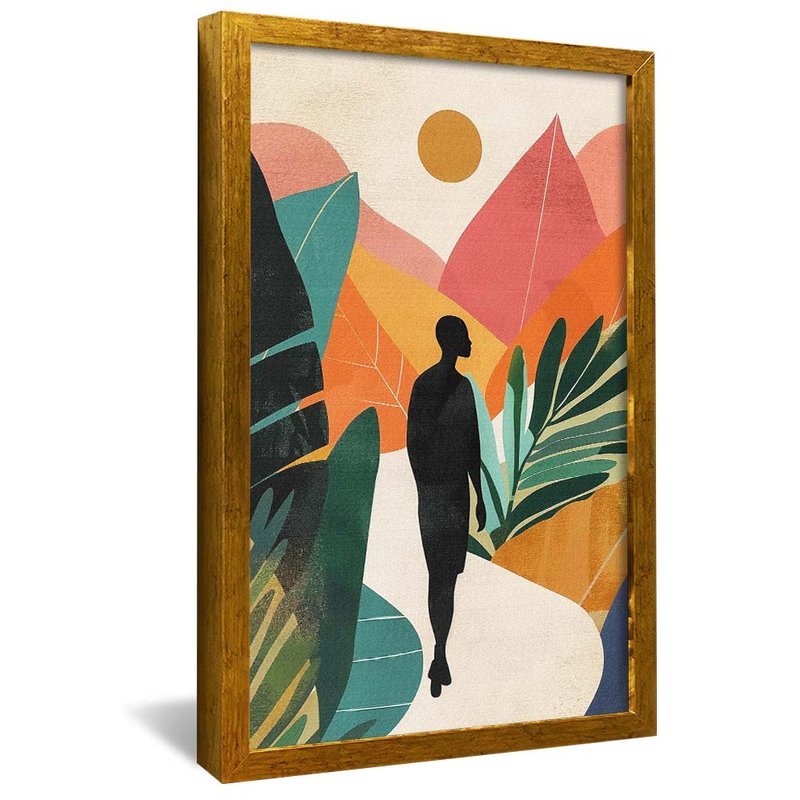 Colorful Floral Abstract V1871 Canvas