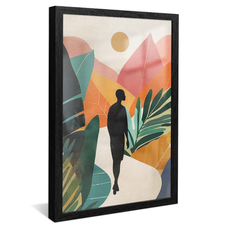 Colorful Floral Abstract V1871 Canvas