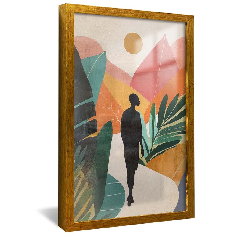 Colorful Floral Abstract V1871 Canvas