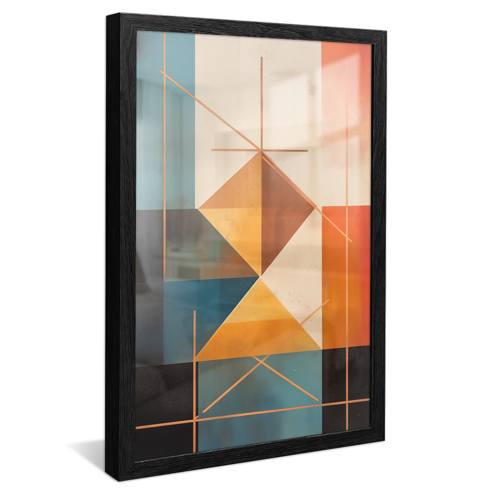 Colorful Geometric Mosaic Canvas V1009