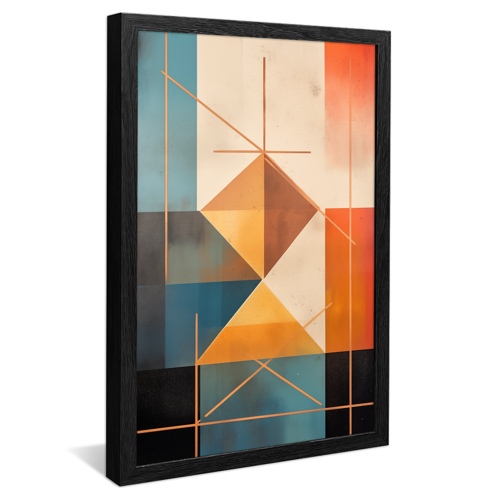 Colorful Geometric Mosaic Canvas V1009