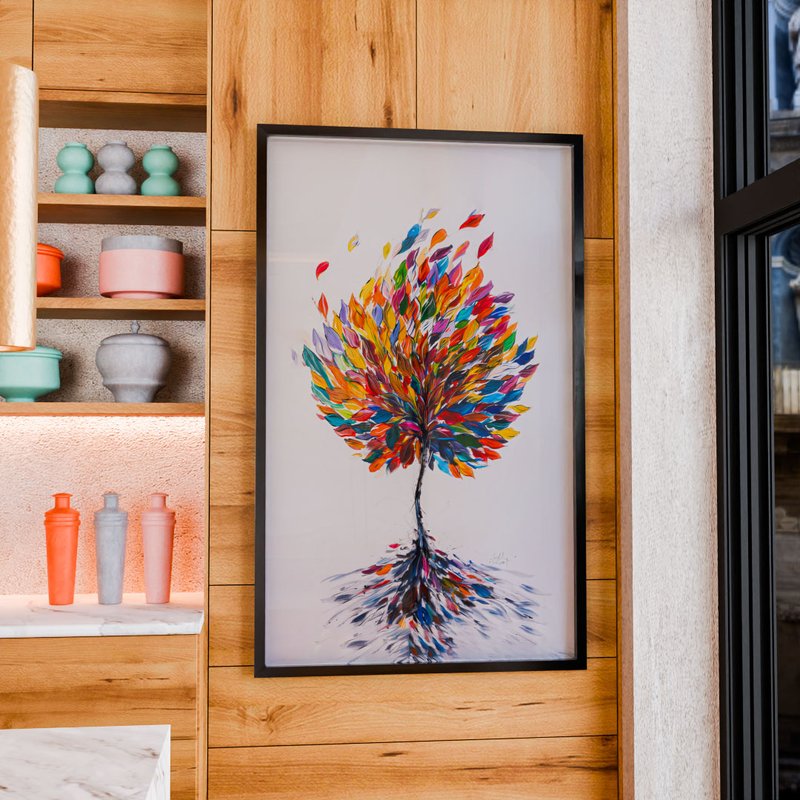 Colorful Leaves Explosion V1935 Canvas
