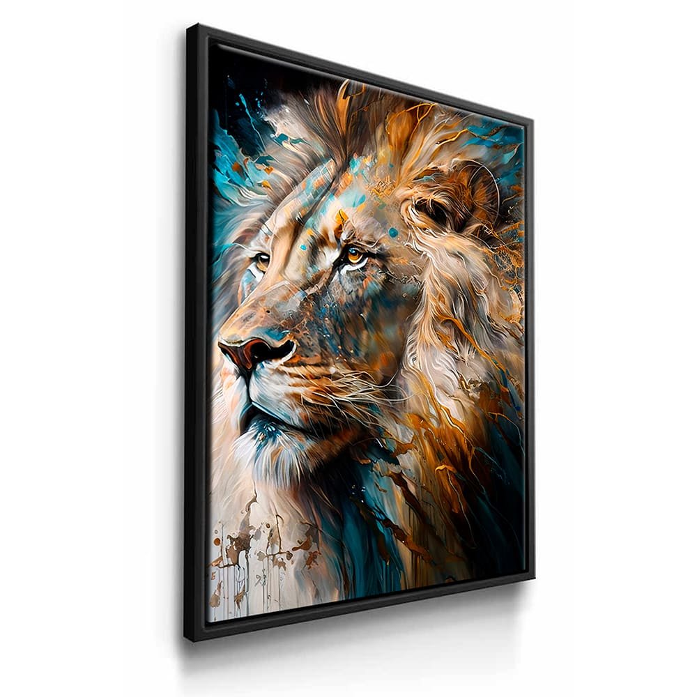 Colorful Lion Painting Canvas