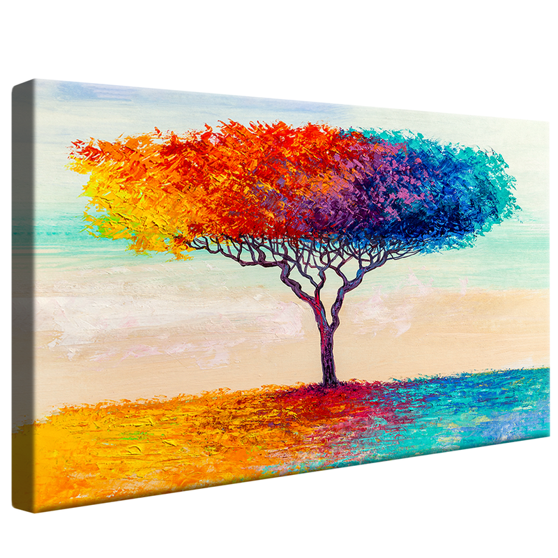 Colorful Tree Oil V942 Canvas