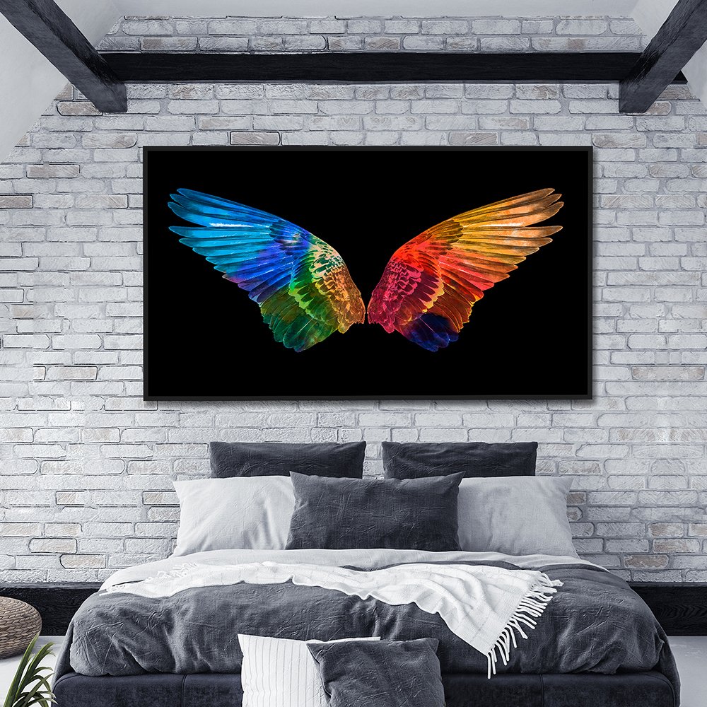 Colorful Wings Canvas