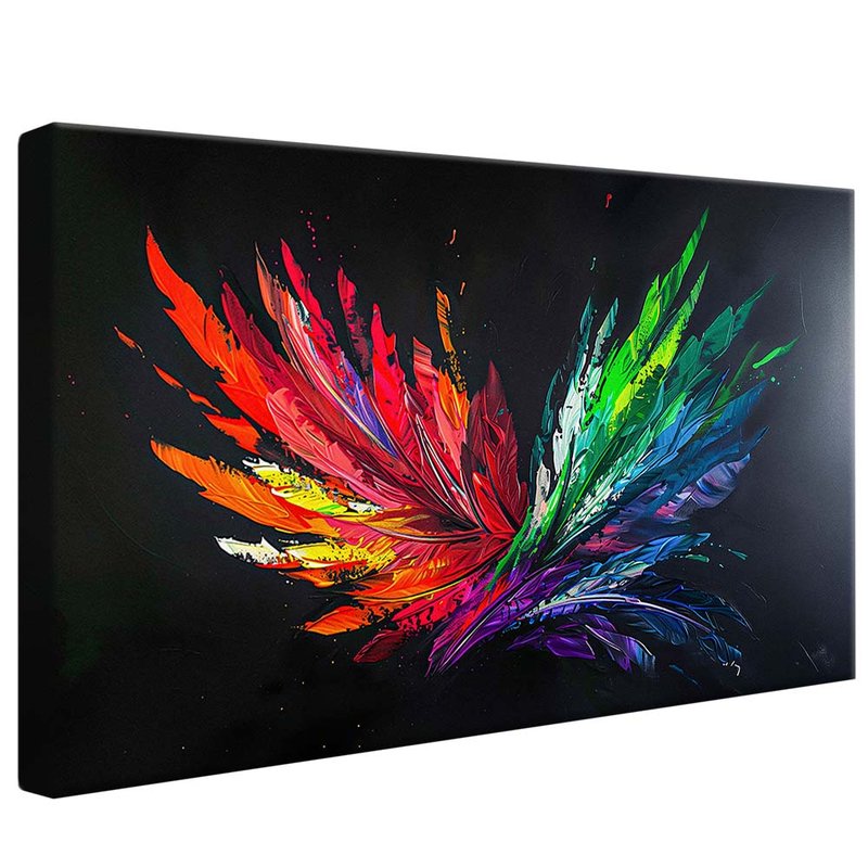 Colors and Feathers V1936 Canvas