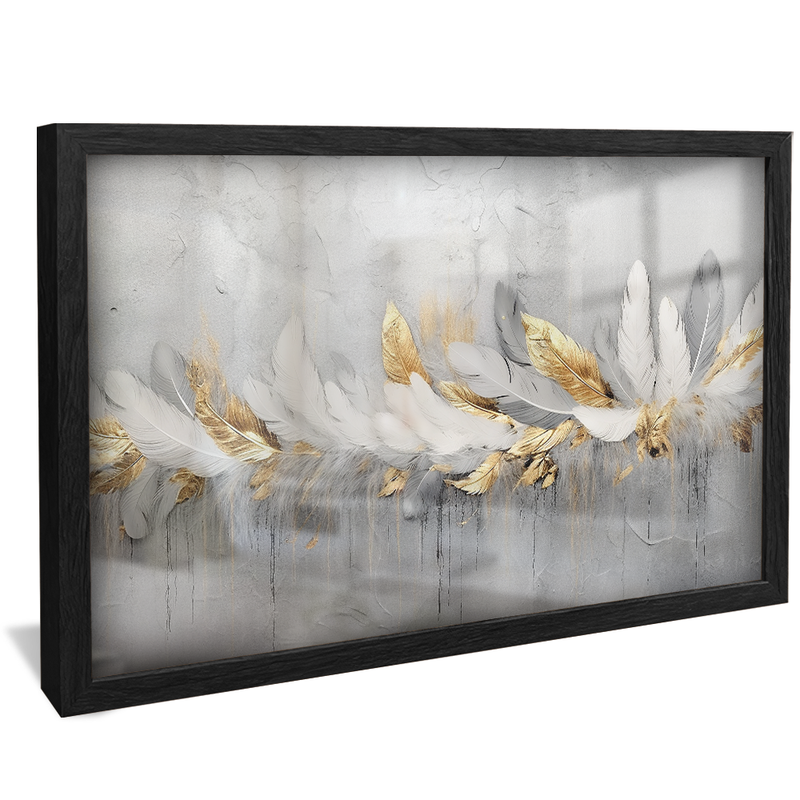 Conceptual Feathers on Wall V954 Canvas