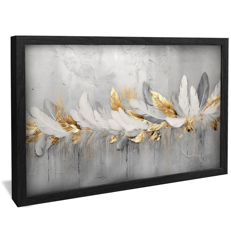 Conceptual Feathers on Wall V954 Canvas