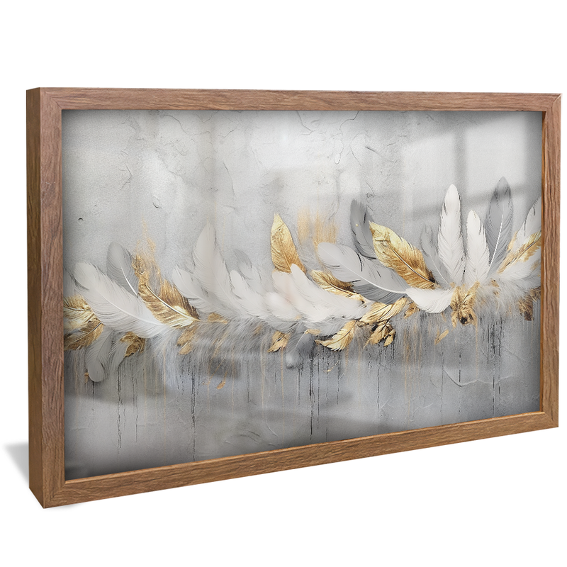 Conceptual Feathers on Wall V954 Canvas
