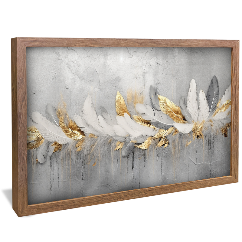 Conceptual Feathers on Wall V954 Canvas