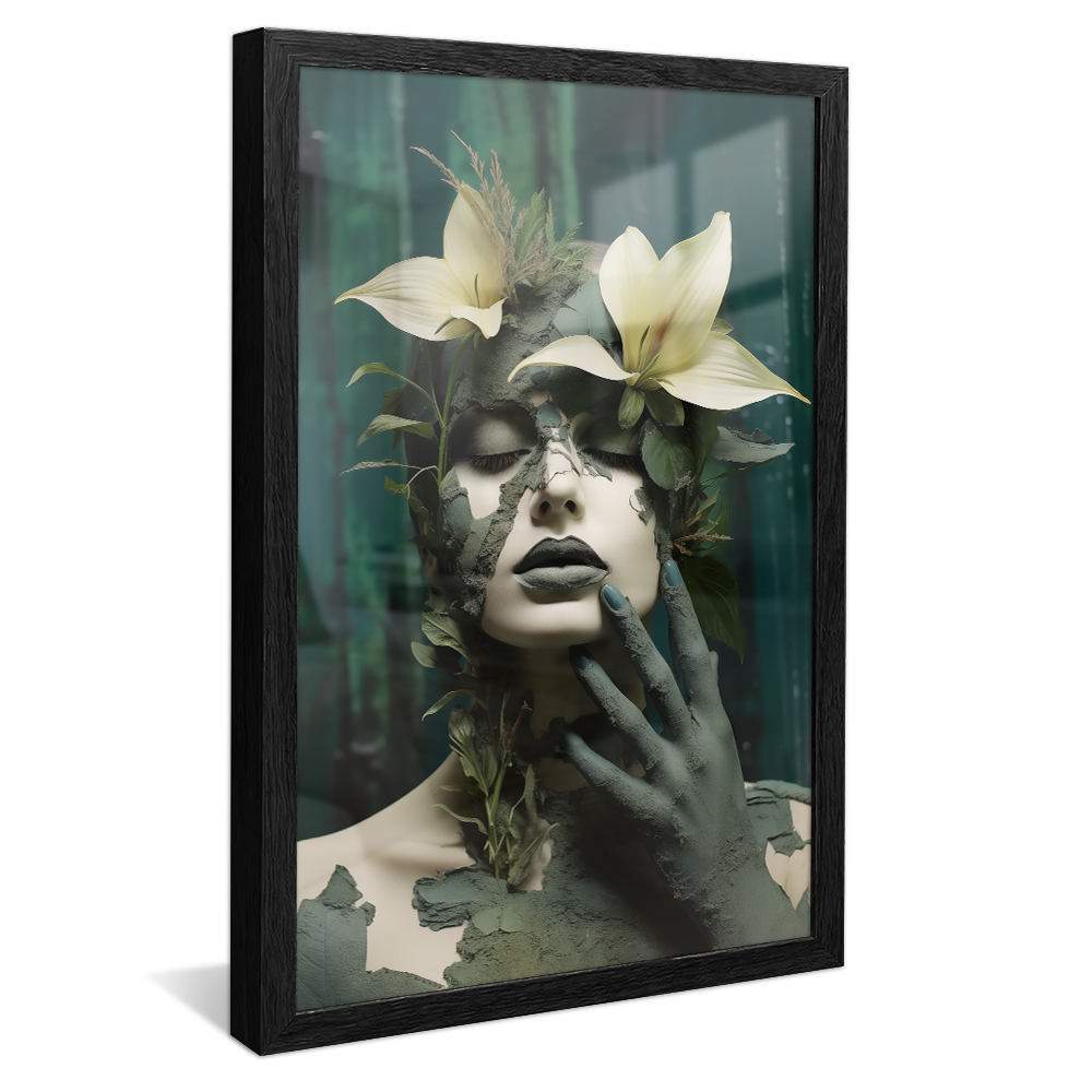 Conceptual Woman and Nature V906 Canvas