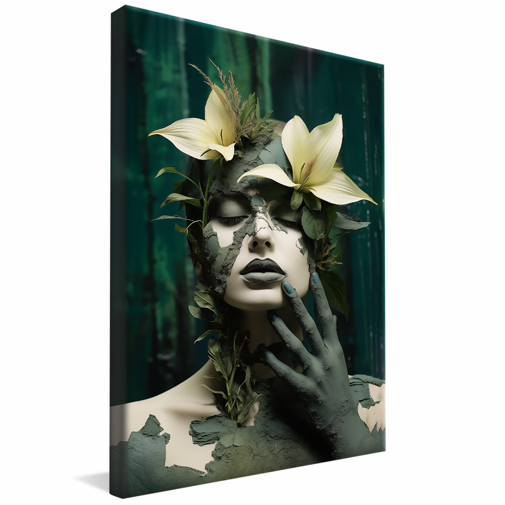 Conceptual Woman and Nature V906 Canvas