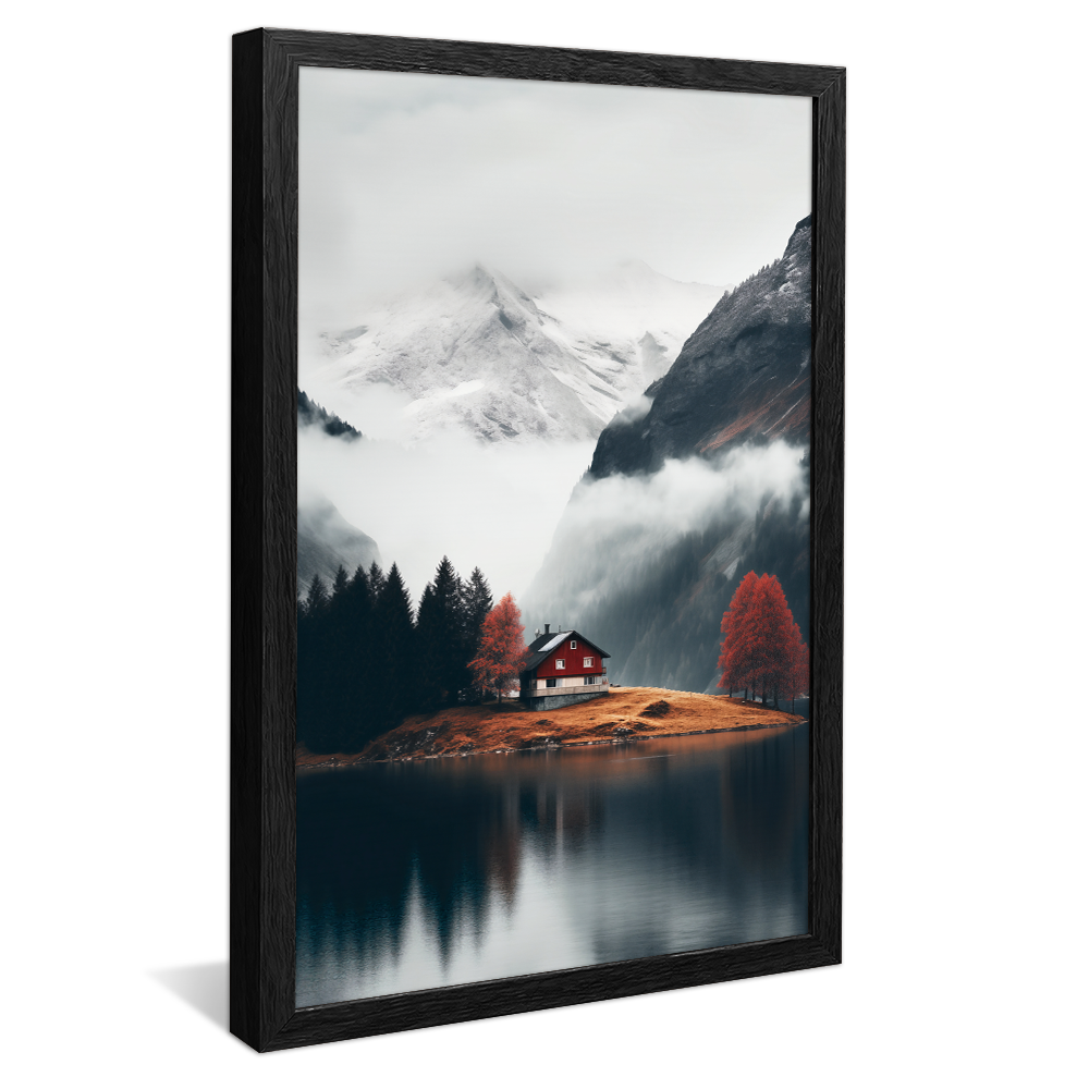 Cottage in the Mountains Canvas V1031