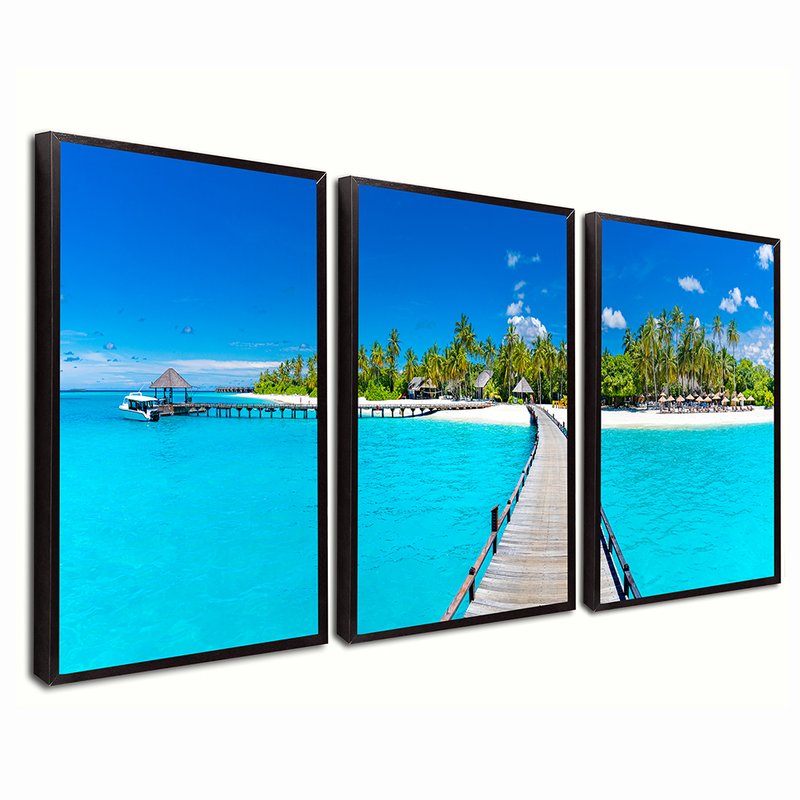 Crystalin Aguas Beach Trio Canvas