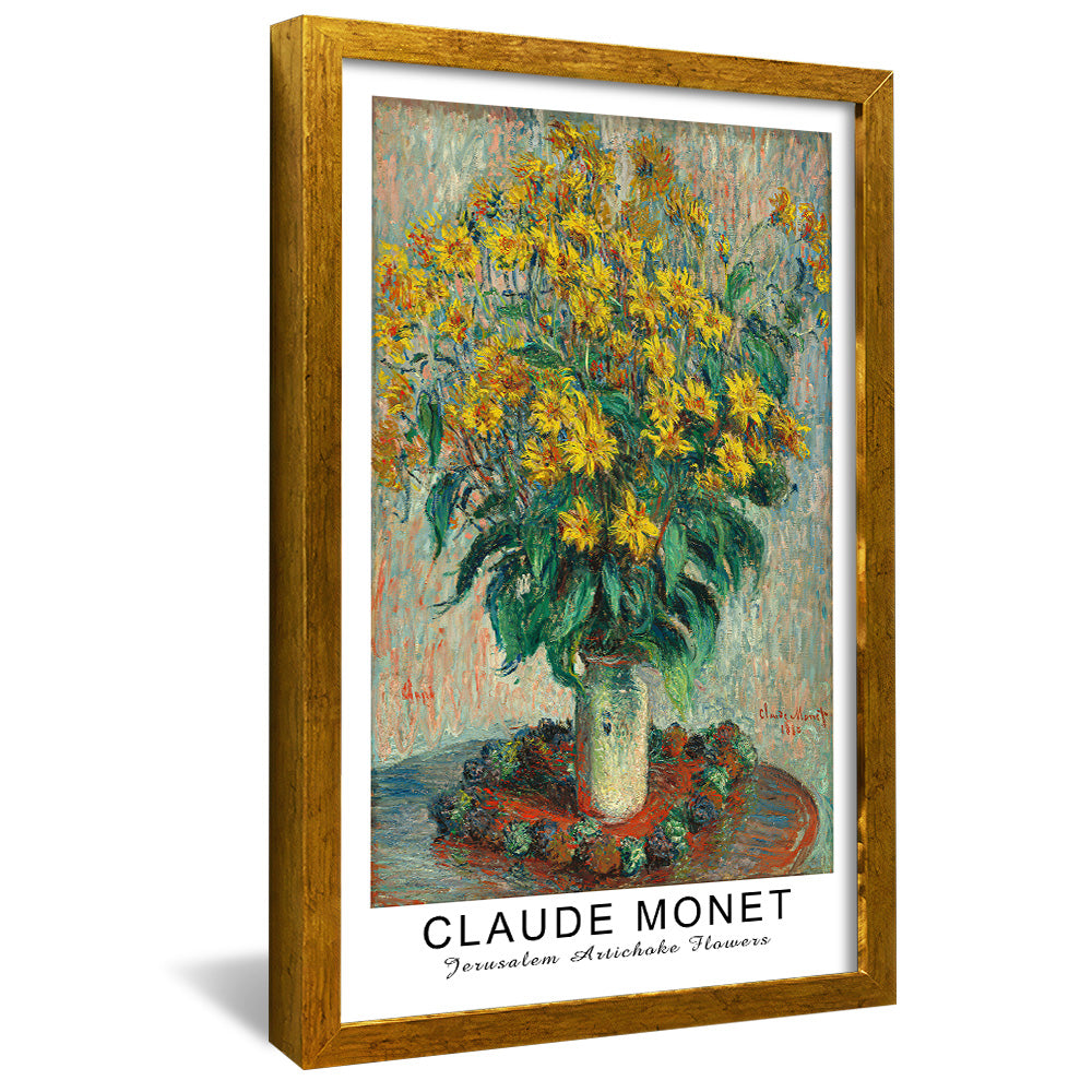 Claude Monet Jerusalem Artichoke Flowers V2467 Canvas
