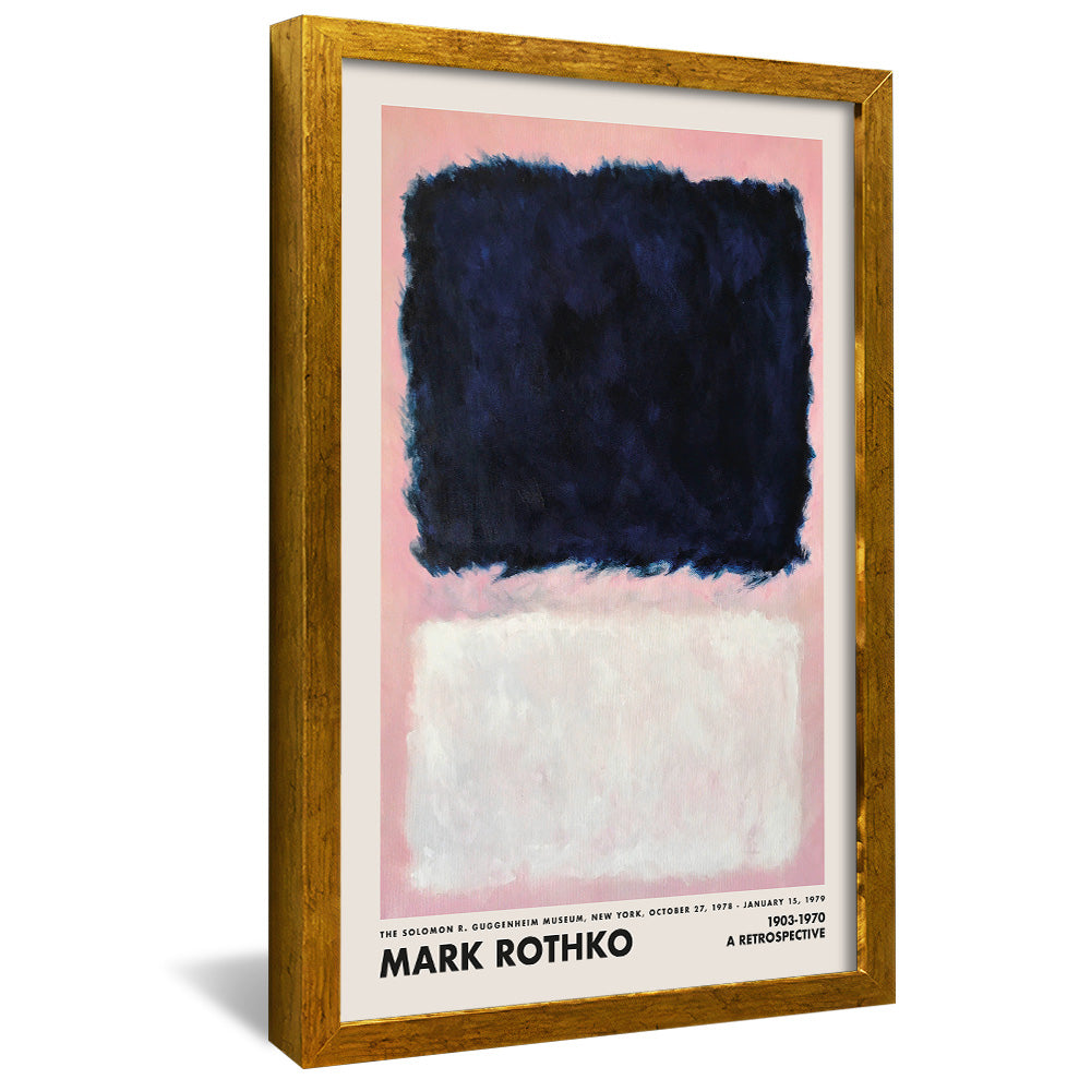 Mark Rothko Black on Pink and White V2428 Canvas