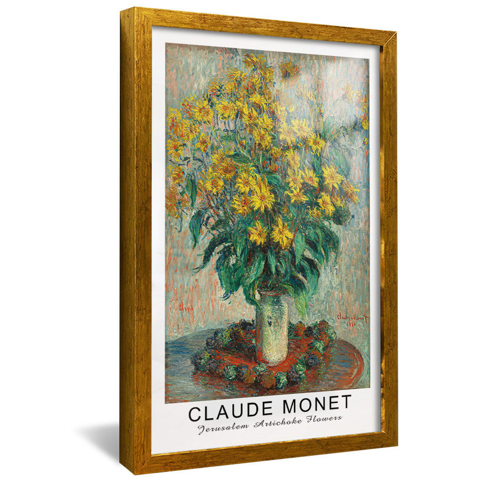 Claude Monet Jerusalem Artichoke Flowers V2467 Canvas