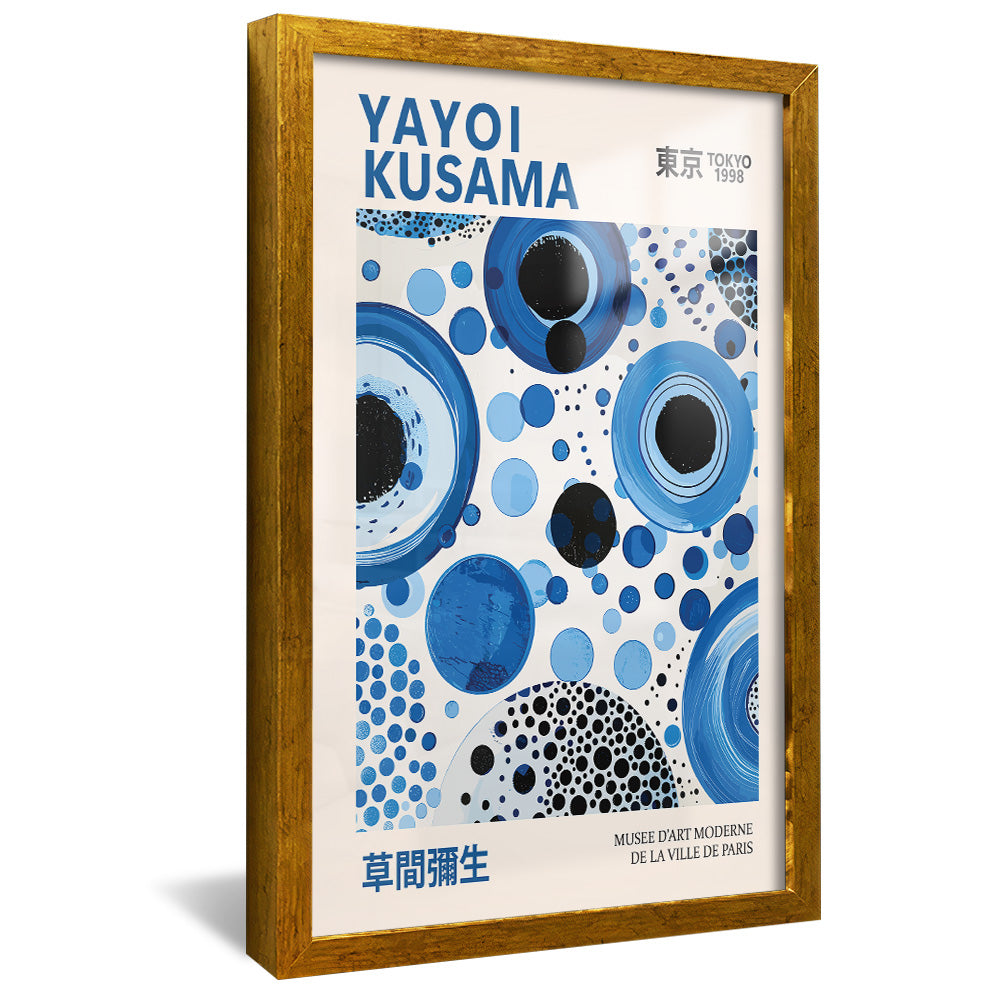 Yayoi Kusama Blue Circles V2423 Canvas