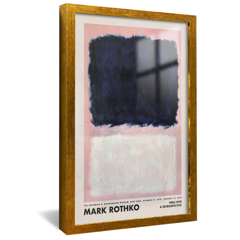 Mark Rothko Black on Pink and White V2428 Canvas