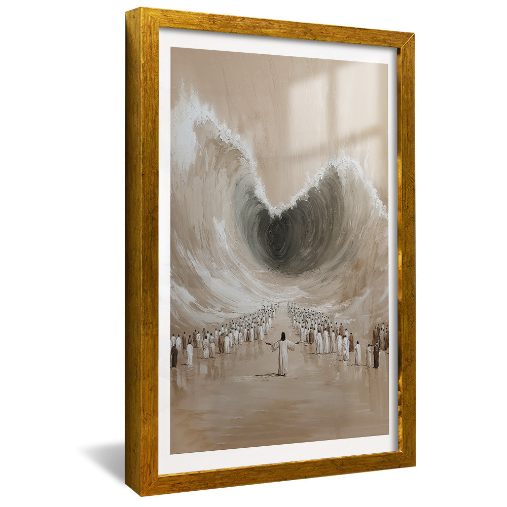 Painting of Moses Parting the Red Sea V2479 Canvas
