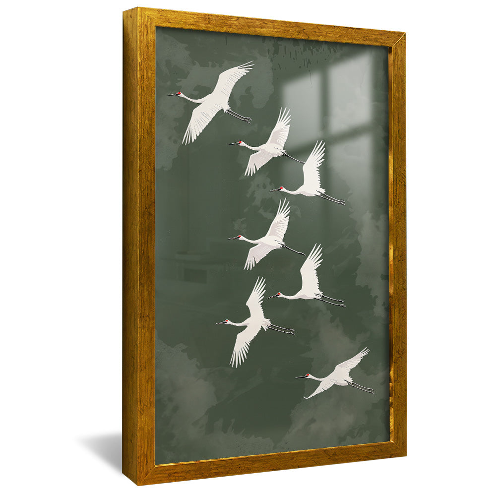 Seagulls in Flight V2482 Canvas