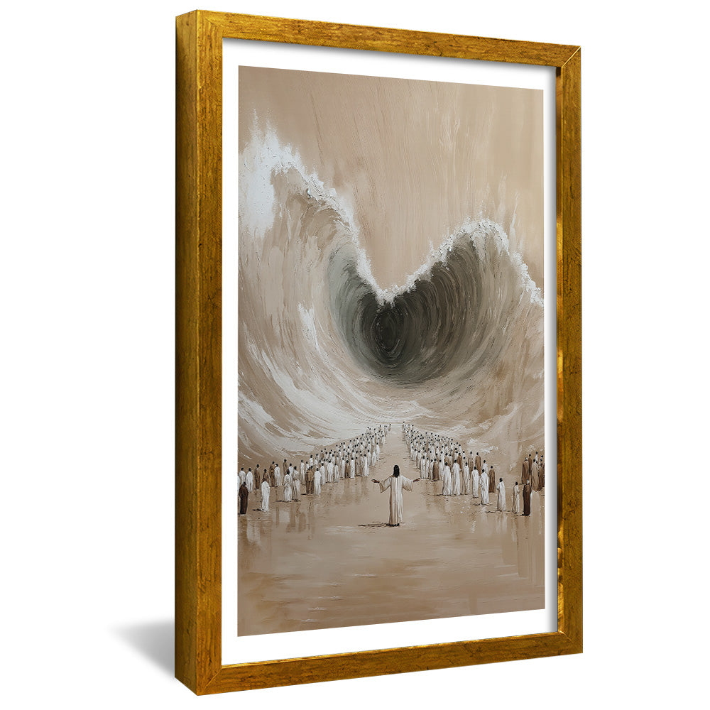 Painting of Moses Parting the Red Sea V2479 Canvas