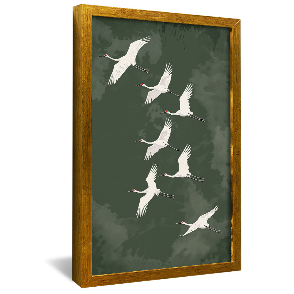 Seagulls in Flight V2482 Canvas