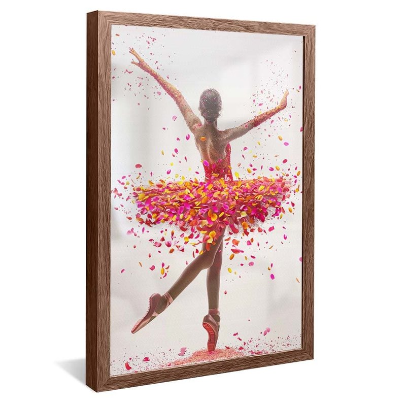 Dancer and Leaves V1758 Canvas