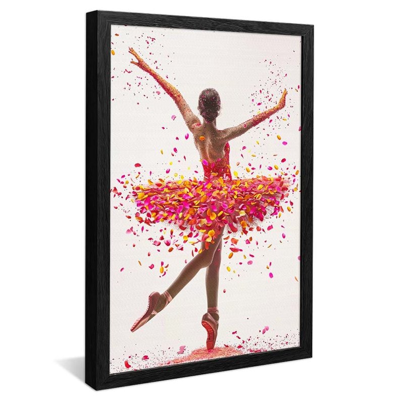 Dancer and Leaves V1758 Canvas