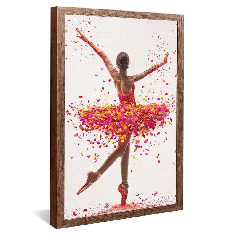 Dancer and Leaves V1758 Canvas