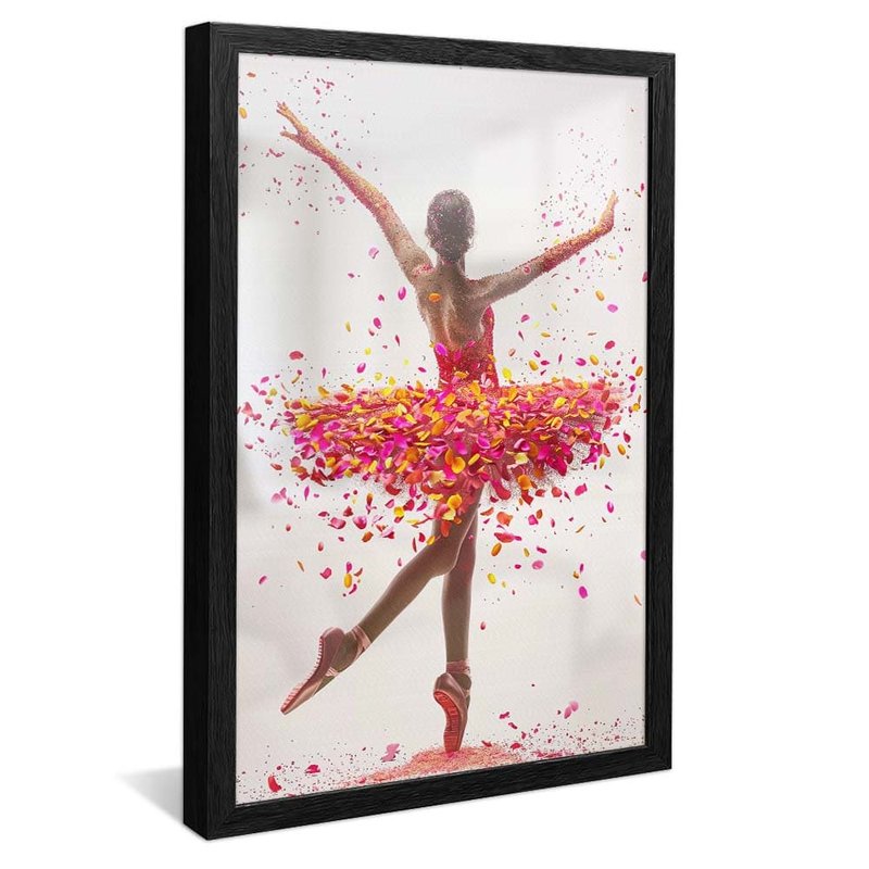 Dancer and Leaves V1758 Canvas