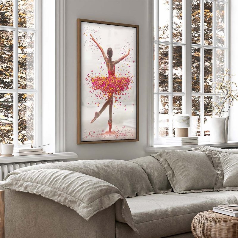 Dancer and Leaves V1758 Canvas