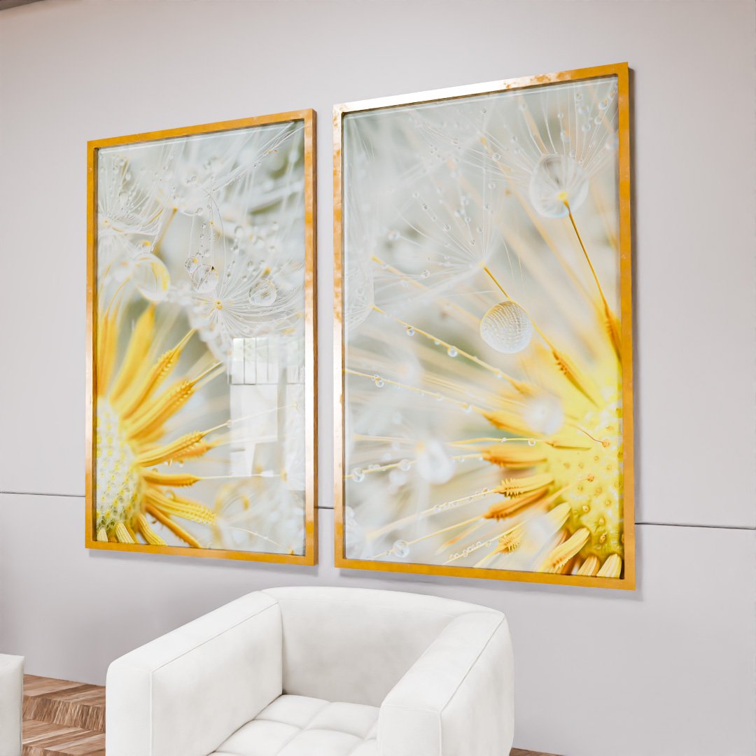 Dandelion and Water Drops V1963 Canvas