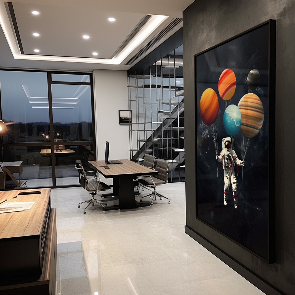 Decorative Canvas Astronaut and Planets V63