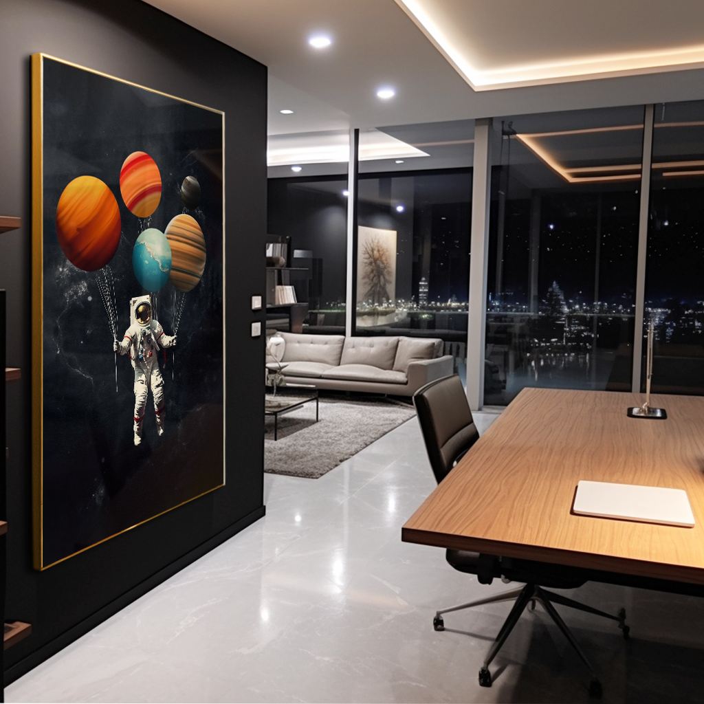 Decorative Canvas Astronaut and Planets V63