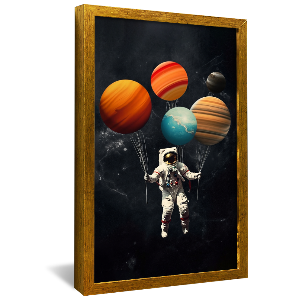 Decorative Canvas Astronaut and Planets V63