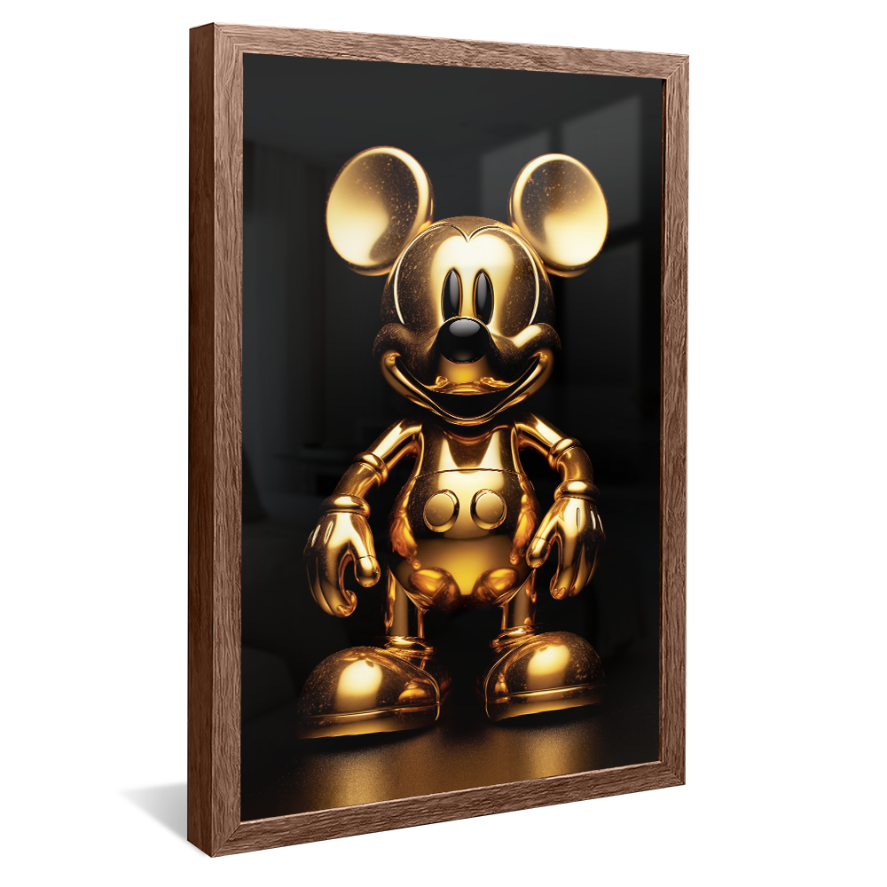 Golden Statue of Mickey V961 Canvas