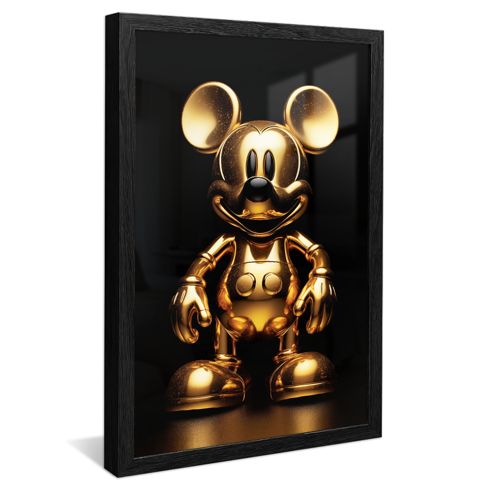 Golden Statue of Mickey V961 Canvas