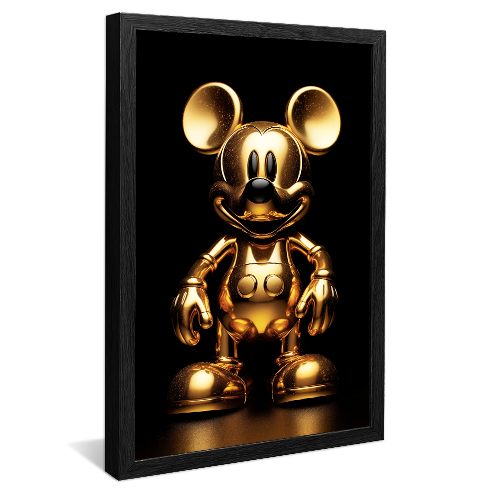 Golden Statue of Mickey V961 Canvas