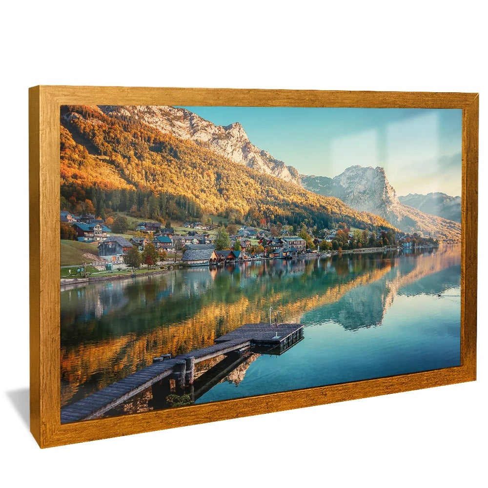 Decorative Canvas Houses by the Lake V1277