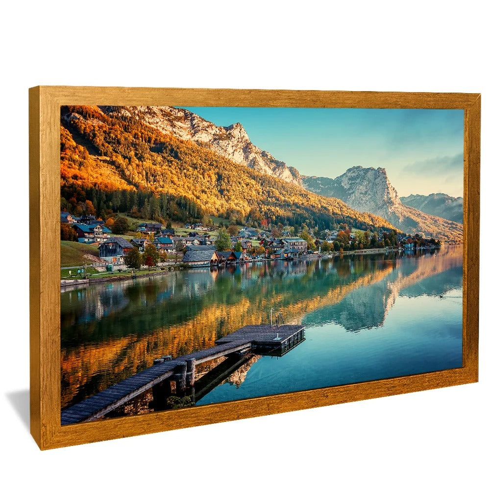 Decorative Canvas Houses by the Lake V1277