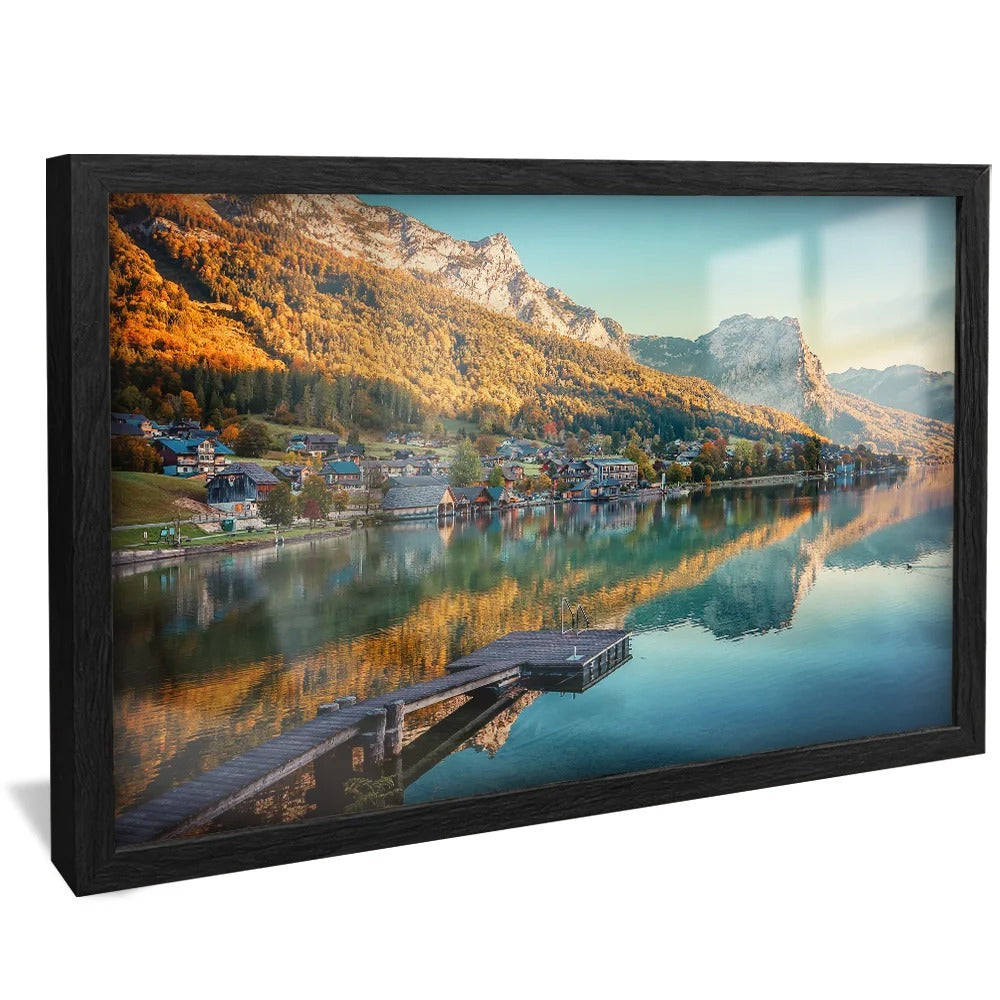 Decorative Canvas Houses by the Lake V1277