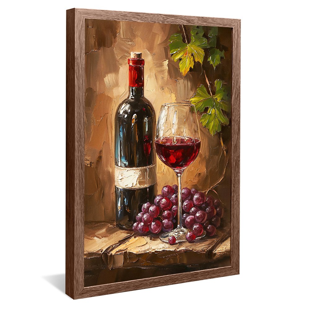 Minimalist Wine Painting V1213 Canvas