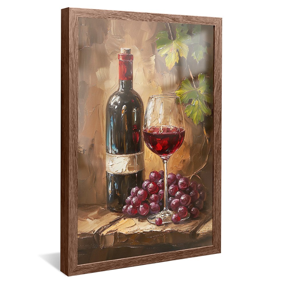 Minimalist Wine Painting V1213 Canvas