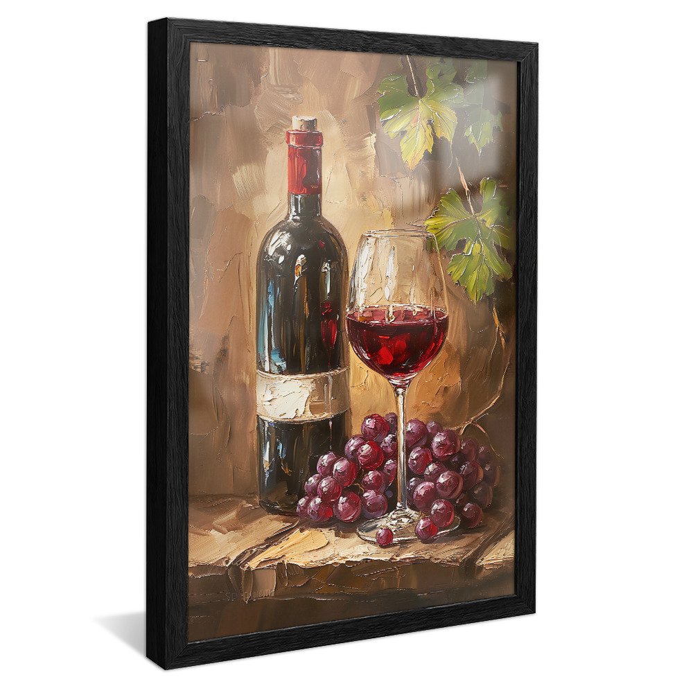 Minimalist Wine Painting V1213 Canvas