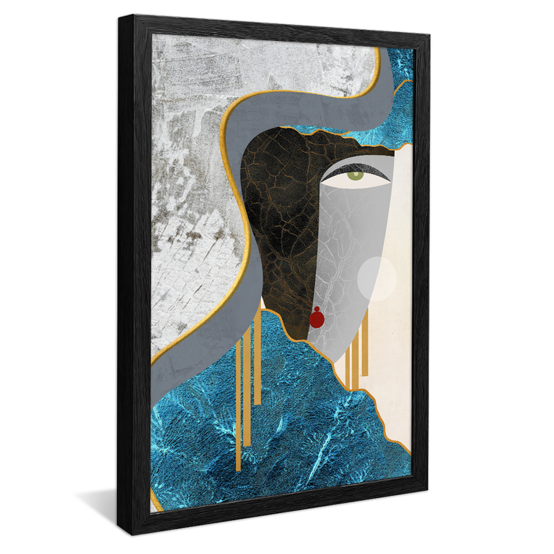 Decorative Face on Wall V975 Canvas